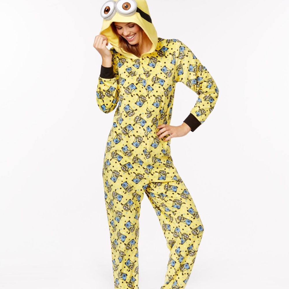 💛 Despicable Me Minion Adult Hooded Onsie 💛